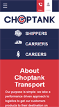 Mobile Screenshot of choptanktransport.com